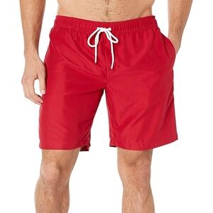 Men's size Medium Red 9" Quick-Dry Swim Trunk New With Tags